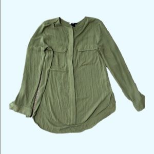 H&M Blouse Size 4 Color Green